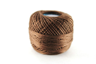 Пряжа Ирис 100% хлопок 10г 82м №0220 т.коричн.