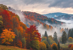 " ФРЕЯ" Пазл 1500 элемент. PZL- 1500/ 48 Осенний туман в Шварцвальде