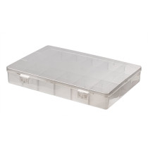 " Gamma" Коробка для шв. принадл. ОМ- 063 пластик 27. 2 x 18 x 4. 1 см прозрачная