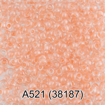Бисер Чехия " GAMMA" круглый 1 10/ 0 2. 3 мм 5 г 1- й сорт А521 св. персиковый ( 38187 ) 