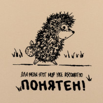 Набор для вышивания " PANNA" Союзмультфильм CMF- JK- 2358 " Ежик- философ" 20 х 17. 5 см